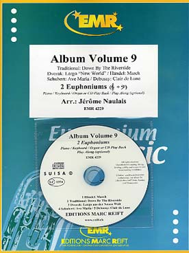 Illustration de ALBUM pour 2 euphoniums et piano/orgue avec CD play-along - Vol. 9 : Dvorak, Haendel, Schubert, Debussy