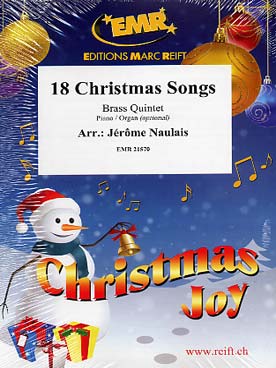 Illustration de 18 Christmas songs (tr. Naulais) pour 2 trompettes et 3 trombones