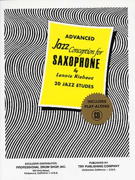 Illustration de Jazz conception for saxophone avec CD - Advanced : 20 jazz etudes