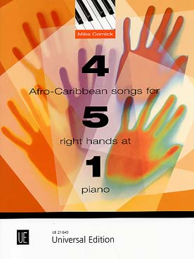 Illustration de 4 Afro-Caribbean songs pour 5 mains  droites sur 1 piano
