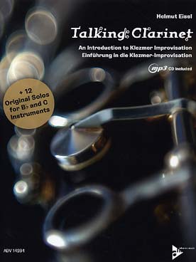 Illustration de Talking clarinet : an introduction to Klezmer improvisation avec CD MP3 (anglais/allemand)