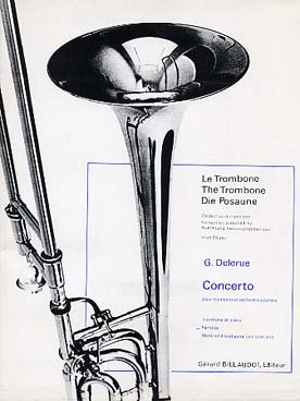 Illustration de Concerto pour trombone et orchestre à cordes (partition manuscrite)