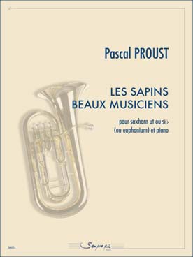 Illustration de Les Sapins beaux musiciens pour saxhorn ut ou si b (ou euphonium) et piano