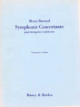 Illustration de Symphonie concertante pour trompette et orchestre, réd. piano par M. Hall