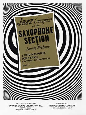 Illustration de Jazz conception for saxophone section - Vol. 1 : 5 original pieces (section rythmique en option)