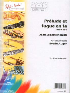 Illustration de Prélude et fugue BWV 901 en fa m (tr. Auger)