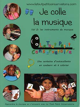 Illustration de Je colle la musique - Vol. 2 : les instruments de musique et les compositeurs