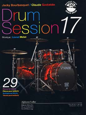 Illustration de Drum Session : recueil de partitions progressives avec CD play-along - Drum session 17