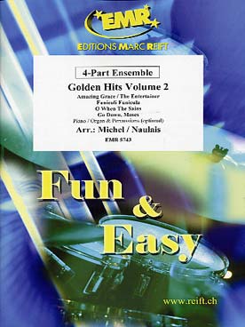 Illustration de FUN & EASY 4-Part Ensemble Golden Hits (avec piano/orgue et percussion en option) - Vol. 2