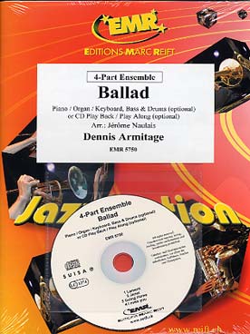 Illustration de 4-PART ENSEMBLE avec piano, percussion et basse en option + CD play-along - Ballad