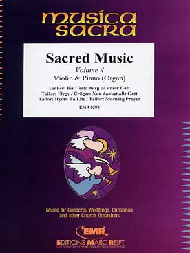 Illustration de SACRED MUSIC - Vol. 4 pour violon et piano (ou orgue)