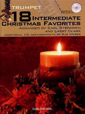 Illustration de 18 INTERMEDIATE CHRISTMAS FAVORITES avec CD + partie piano PDF à télécharger