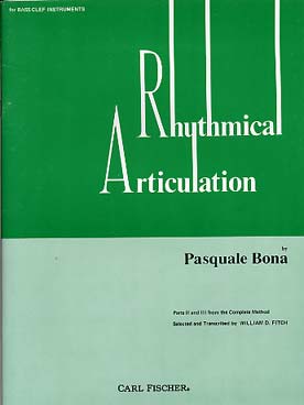 Illustration de Rhythmical Articulation studies for bass clef instruments (part II and III from the complete method)