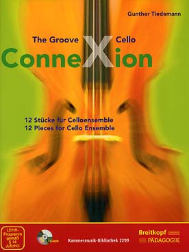 Illustration de The GROOVE CELLO CONNEXION : 12 pièces pour ensemble, avec CD Rom