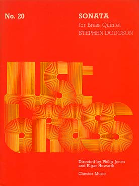 Illustration de JUST BRASS : musique pour ensemble de cuivres (C + P) - N° 20 : DODGSON Sonata