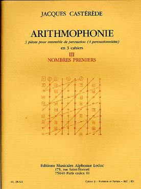 Illustration de Arithmophonie pour 4 percussionnistes - Cahier 3 : nombres premiers