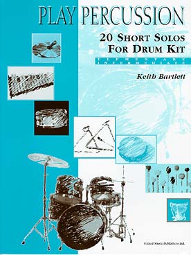 Illustration de 20 Short solos for drum kit (elementary/ intermediate)