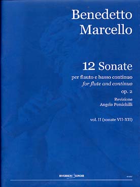 Illustration de Sonates op. 2 pour flûte à bec alto (ou flûte traversière) et basse continue - Vol. 2 : N° 7 à 12