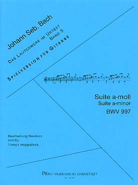 Illustration de Suites pour luth - N° 2 BWV 997 en la m (tr. Hoppstock)