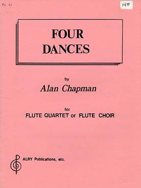 Illustration de 4 Dances pour quatuor de flûtes ou ensemble de flûtes