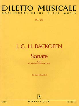 Illustration de Sonate en fa M pour flûte (ou violon) et harpe