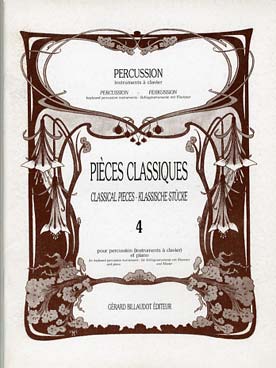 Illustration de PIÈCES CLASSIQUES percussion à clavier - Vol. 4