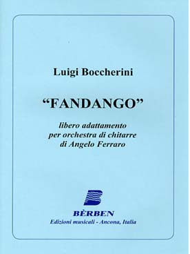 Illustration de Fandango, libre adaptation de A. Ferraro pour orchestre de guitare (6 parties)