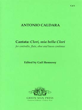 Illustration de Cantate "Clori, mia bella Clori" pour contralto, flûte, hautbois et basse continue