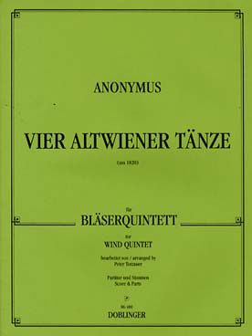 Illustration de Vier Altwiener Tänze (conducteur et parties)