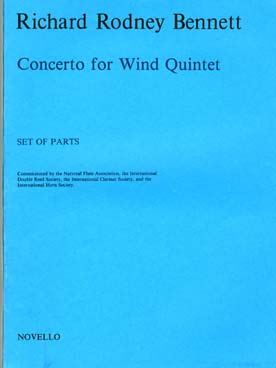 Illustration de Concerto for wind quintet (parties séparées)