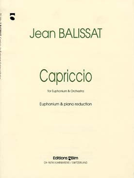 Illustration de Capriccio pour euphonium et orchestre, réduction piano