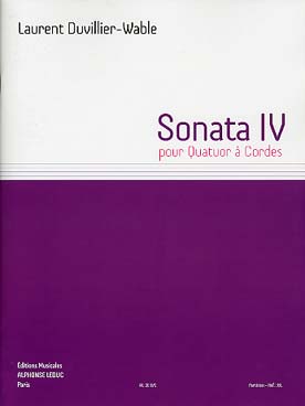 Illustration de Sonata IV pour quatuor à cordes - Conducteur