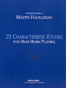 Illustration de 21 Characteristic etudes for high horn playing