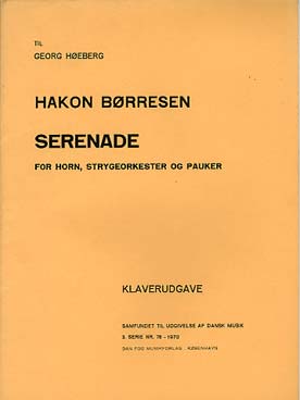Illustration de Serenade pour cor, cordes et percussion, réd. piano
