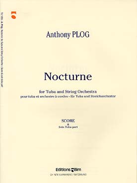 Illustration de Nocturne pour tuba et orchestre à cordes - Conducteur