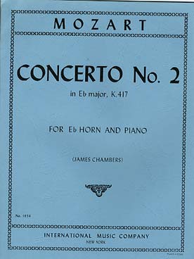 Illustration de Concerto N° 2 K 417 en mi b M