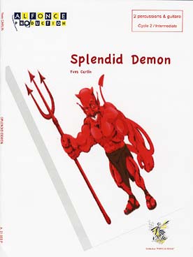 Illustration de Splendid demon pour 2 percussions (vibraphone, shaker) et guitare