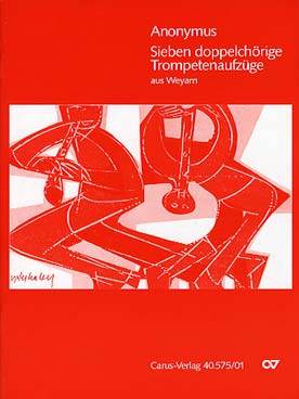 Illustration de 7 DOPPELCHÖRIGE TROMPETENAUFZÜGE pour 8 trompettes et timbales ad. lib - Conducteur