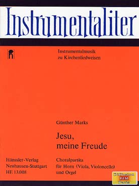 Illustration de Jesu, meine Freude pour cor (ou alto ou violoncelle) et orgue