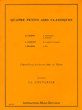 Illustration de 4 PETITS AIRS CLASSIQUES : Czerny, Gurlitt et Brahms
