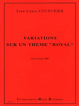 Illustration de Variations sur un thème "Royal" pour cor naturel mi b
