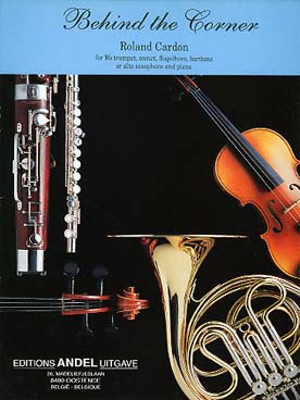 Illustration de Behind the corner pour trompette si b, cornet, saxophone alto ou baryton
