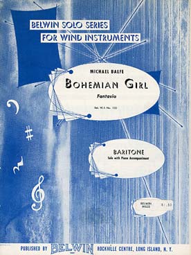 Illustration de Bohemian girl fantasia pour baryton et piano