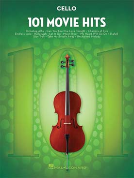 Illustration de 101 MOVIE HITS - Violoncelle