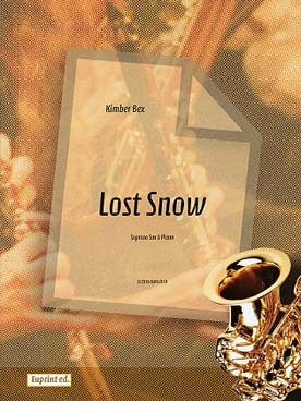 Illustration de Lost snow pour saxophone soprano et piano