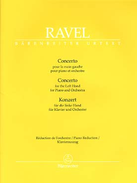 Illustration de Concerto pour la main gauche avec réduction de l'orchestre au 2e piano par l'auteur