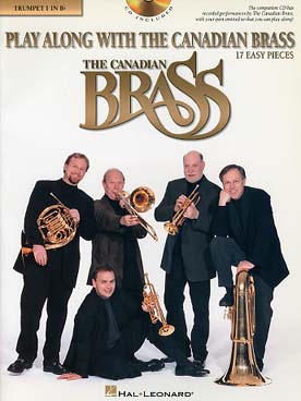 Illustration de PLAY ALONG WITH THE CANADIAN BRASS - Niveau facile : trompette 1 en si b