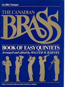Illustration de CANADIAN BRASS BOOK OF EASY QUINTETS niveau facile trompette 1