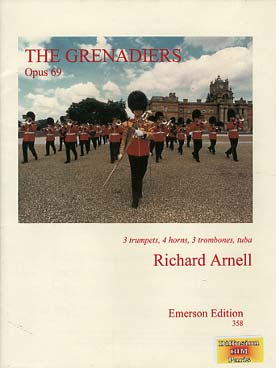 Illustration de The Grenadiers op. 69 pour 3 trompettes, 4 cors, 3 trombones et tuba