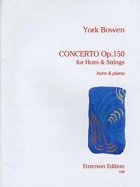 Illustration de Concerto op. 150 pour cor et cordes, réd. piano